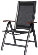 sun garden ASS COMFORT 41469 Polohovacie kreslo - antracit+ čierna