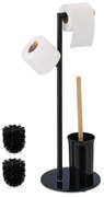 Toaletná súprava s 2 hlavicami kefky, RD49118, čierna