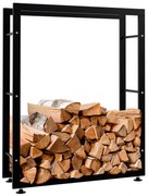 Stojan na drevo Keri V2 25x80x100, čierna