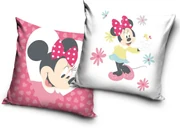 DETSKÁ DEKORAČNÁ OBLIEČKA NA VANKÚŠ MINNIE 40X40 CM VZOROVANÁ
