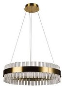 LED Stmievateľný krištáľový luster na lanku LED/40W/230V + diaľkové ovládanie