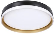 Candellux Čierno-bielo-zlaté LED stropné svietidlo Manhattan okrúhle 24W 13-17727