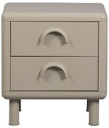 Béžový kovový nočný stolík Rune – WOOOD