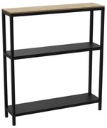 Kúpeľňový regál 67x60 cm čierna