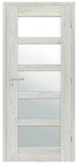 Classen Lukka Interiérové dvere M3 rámové, 70 P, 746 × 1 985 mm, fólia, pravé, dub sivý, presklené