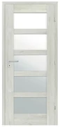 Classen Lukka Interiérové dvere M3 rámové, 70 P, 746 × 1 985 mm, fólia, pravé, dub sivý, presklené