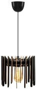 Luster na lanku 1xE27/60W/230V čierna pr. 23 cm