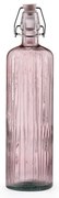 Ružová sklenená fľaša na vodu Bitz Kusintha, 1,2 l