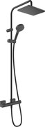 Hansgrohe Vernis Shape, Sprchový systém 230 1jet s termostatom, čierna matná, HAN-26286670