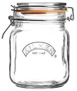 Kilner zaváracie poháre hranaté s klipom 1 l