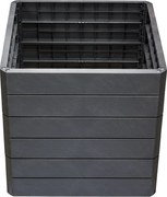 Garantia Ergo Quadro Vysoký záhon Stone L, plast, 80 × 80 × 75 cm, antracit