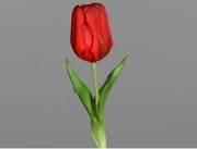 Umelá kvetina Tulipán 20 cm, červená%