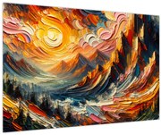 Obraz - Hory zalité slnkom (90x60 cm)