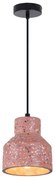 Klausen 111038 - Luster na lanku RESIN 1xE27/11W/230V ružová/čierna