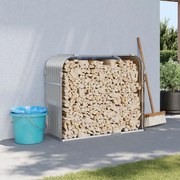 Držiak na polená bledosivý 120x45x100 cm pozinkovaná oceľ 364553
