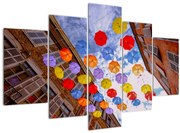 Obraz farebných dáždnikov (150x105 cm)