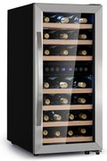 Klarstein Vinamour 33 Duo, vinotéka, 89 l, 33 fliaš, 2 zóny, 5-18°C, dotykové ovládanie