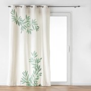 Bielo-zelený záves 140x260 cm Nymphea – douceur d'intérieur