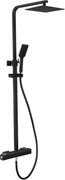 Sprchová sada s termostatickou batériou NAESBY matná čierna