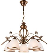 Luster na reťazi RETRO II 5xE27/60W/230V