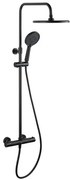 Sprchový systém SAT s termostatickou batériou čierna matná SATSSTKEMC, 1 ks