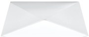 Stropné svietidlo Hexa, 1x biele plastové tienidlo, (biely plast), (35 cm)