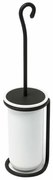 METAFORM CC010 Rebecca WC štetka na postavenie, čierna/keramika
