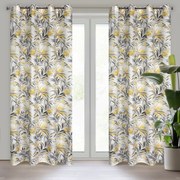 ZÁVES NA KRÚŽKOCH ELIA 140X250 CM VZOROVANÁ