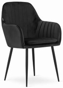 Set jedálenských stoličiek LUGO čierne (2ks)