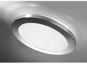 Stropné svietidlo LED Pixel 22,5 cm 12W  IP44 chróm+Granila 3000k