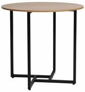 Okrúhly jedálenský stôl Alto 80 cm dub prírodný/čierny