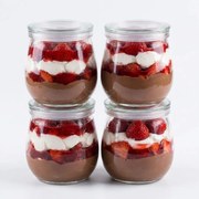 Orion 4 poháre na jogurt / dezert s viečkom 4ks x 300ml YOGO