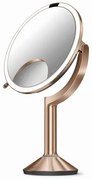 Kozmetické zrkadielko Simplehuman Trio Rose Gold nerez oceľ SHST3034