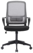 Kancelárske kreslo, sivá/čierna, SALOMO TYP 3