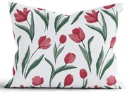 Bavlnená obliečka na vankúš Renforcé 70 × 90 cm – Tulipány