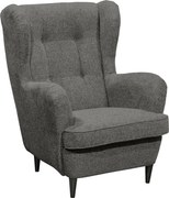 XXXLutz KRESLO UŠIAK, textil, tmavohnedá MID.YOU - Online Only obývacie izby - 002220035016