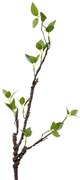 Dekorácia umelá vetvička so zelenými lístkami - 9*6*78 cm