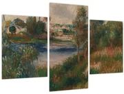 Obraz - Auguste Renoir, Landscape at Vetheuil, reprodukcia (90x60 cm)