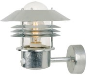 Nordlux Pozinkované fasádne svietidlo Vejers Sensor pre žiarovku E27 25101031