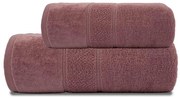 Set uterák a osuška Mario Ružový 50x90 + 70x140 cm – 550 gsm, luxusné uteráky, strihaná bordúra