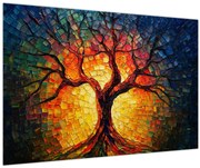 Obraz - Strom života v mozaike (90x60 cm)
