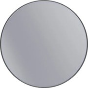 Erga Round, okrúhle zrkadlo 70cm, čierny rám, ERG-V01-ROUND-7070-BK