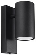 Sollux SL.1077 - Nástenné svietidlo UTTI 1xGU10/40W/230V čierna