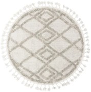 Koberec BERBER 6843 Romby 3D - svetlosivý
