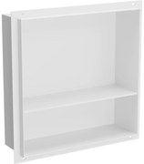 Mexen X-Wall-NR, polička na zapustenie pod obklad bez goliera 30 x 30 cm, biela, 1921303010S