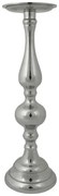 Strieborný kovový svietnik Marinette - Ø 12 * 37cm