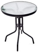 Stolek VTP 50XG4027B kovový se skleněnou deskou