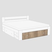 BTC LARISA UP ČELO 2: 180x200 Varianta: DUB BARDOLINO