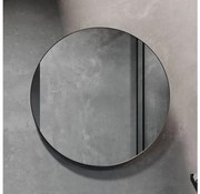 BATH DELUXE 01-080-09-02-00 - Kúpeľňové zrkadlo BORGSTED pr. 80 cm čierne