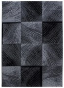 Ayyildiz, Kusový koberec Plus 8003 black, 120x170, šedá, chodba / predsieň